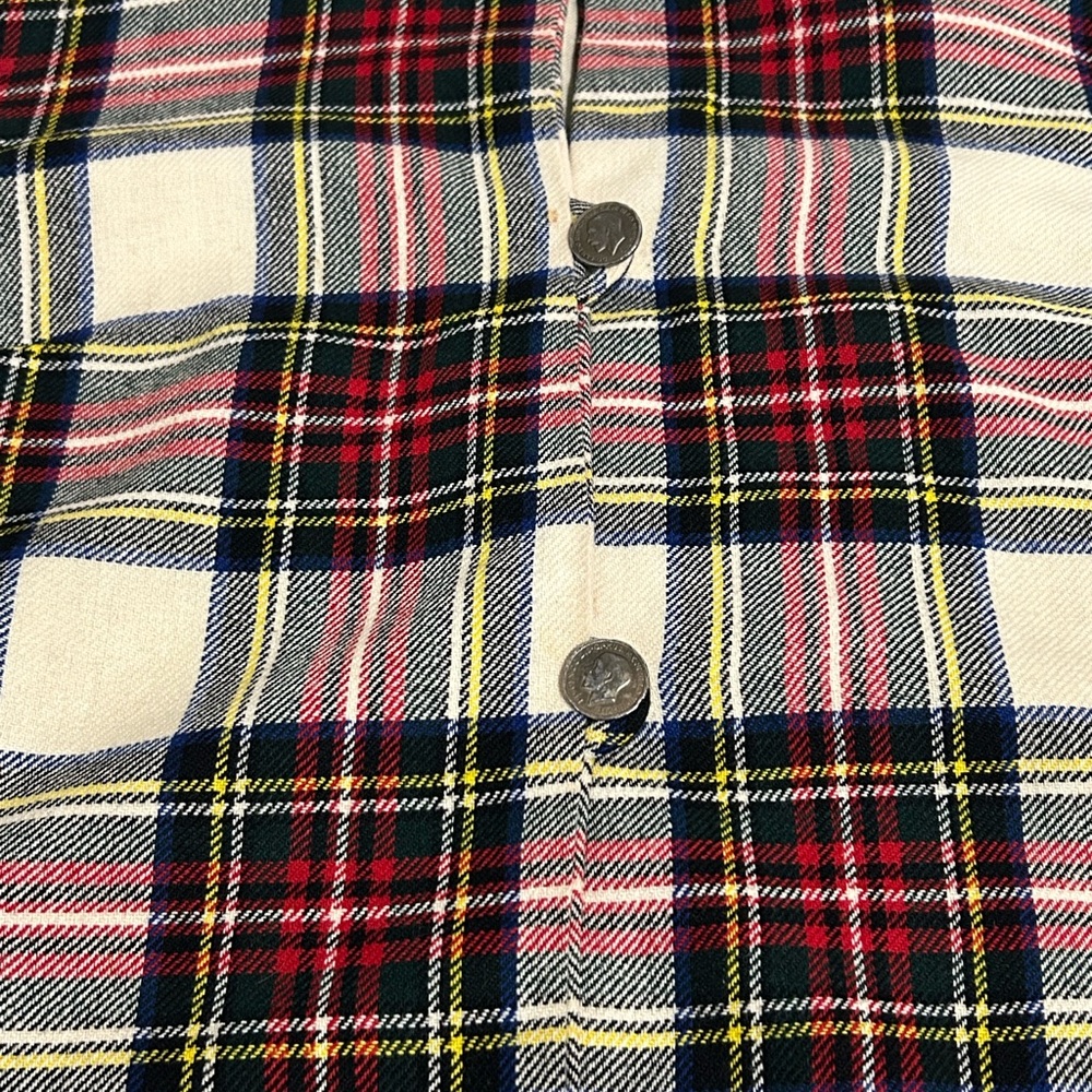 Plaid Button-Up Jacket - Picture 2 of 6